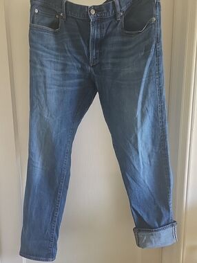 UNIQLO Men's Slim Straight Low Rise, 38x32